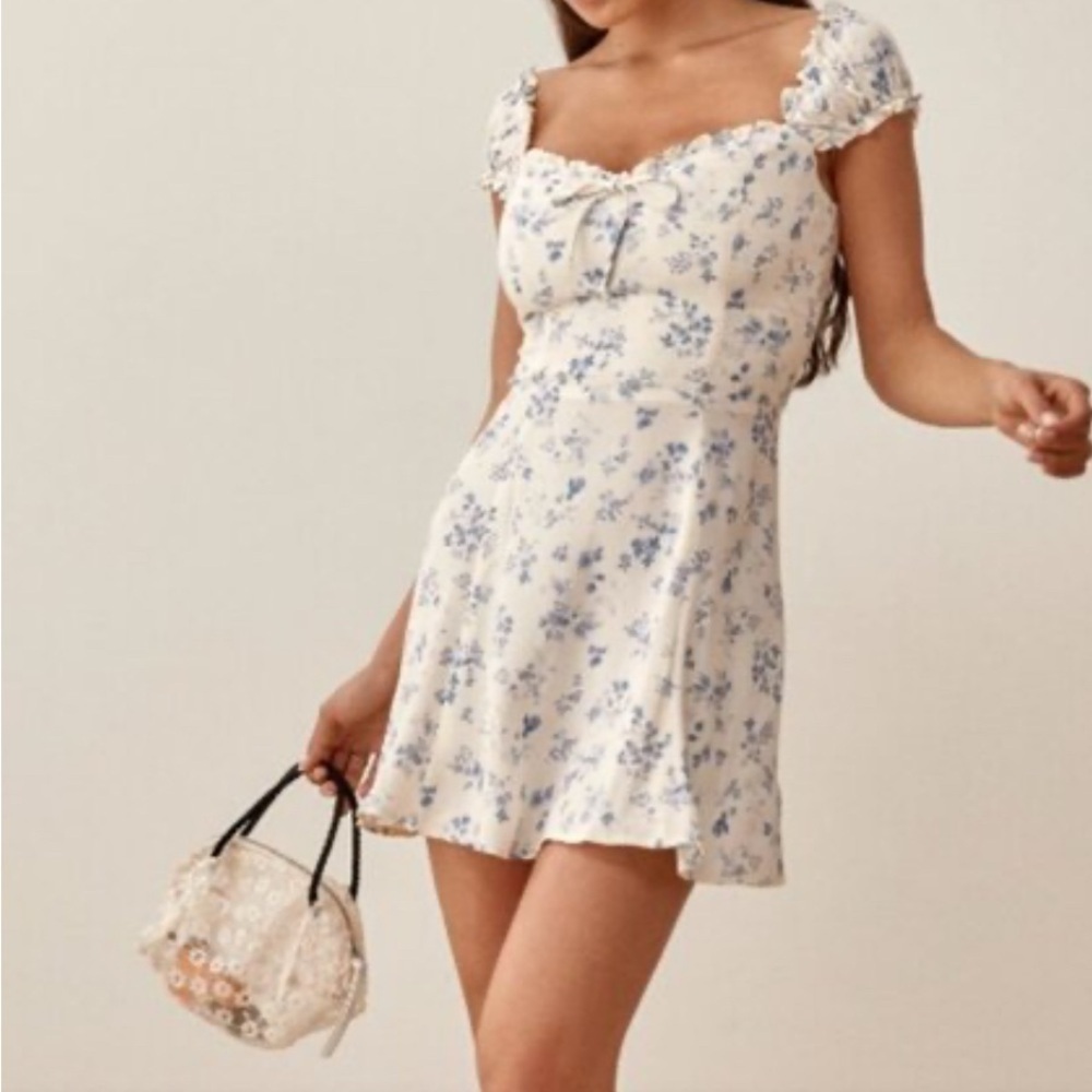 Reformation Pacey short-sleeve mini dress in Lula Floral 6